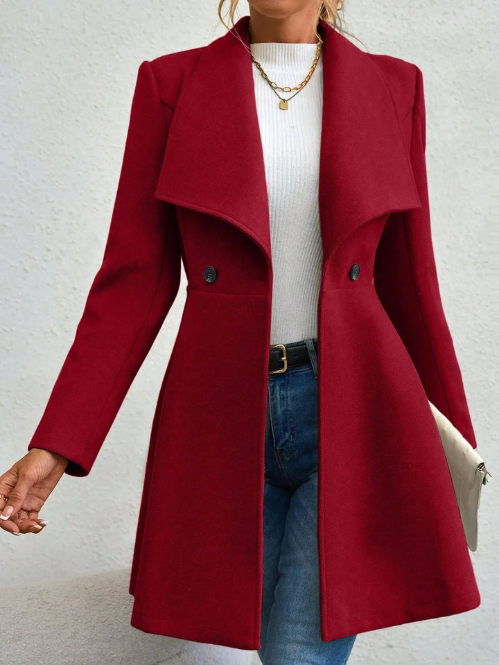 Anneke Waterfall Collar Coat