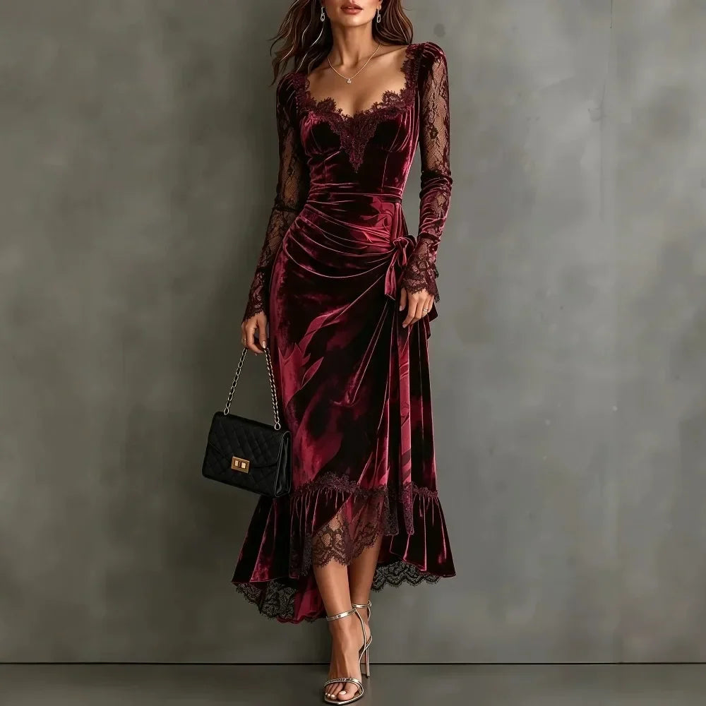 Anneliese Twisted Waist Maxi Dress