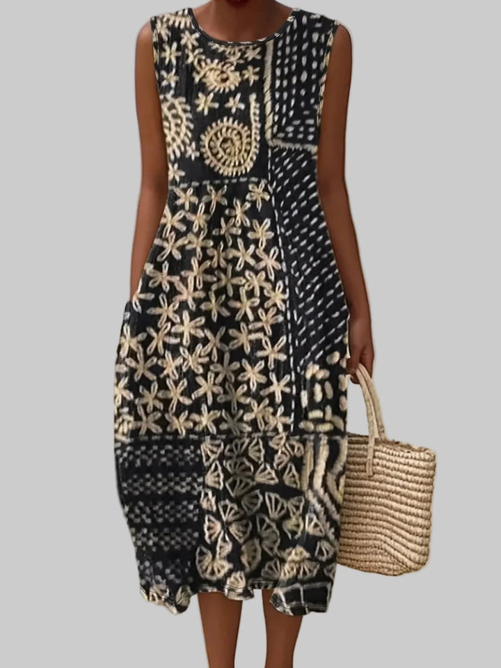 Novalie Bohemian Floral Midi Dress