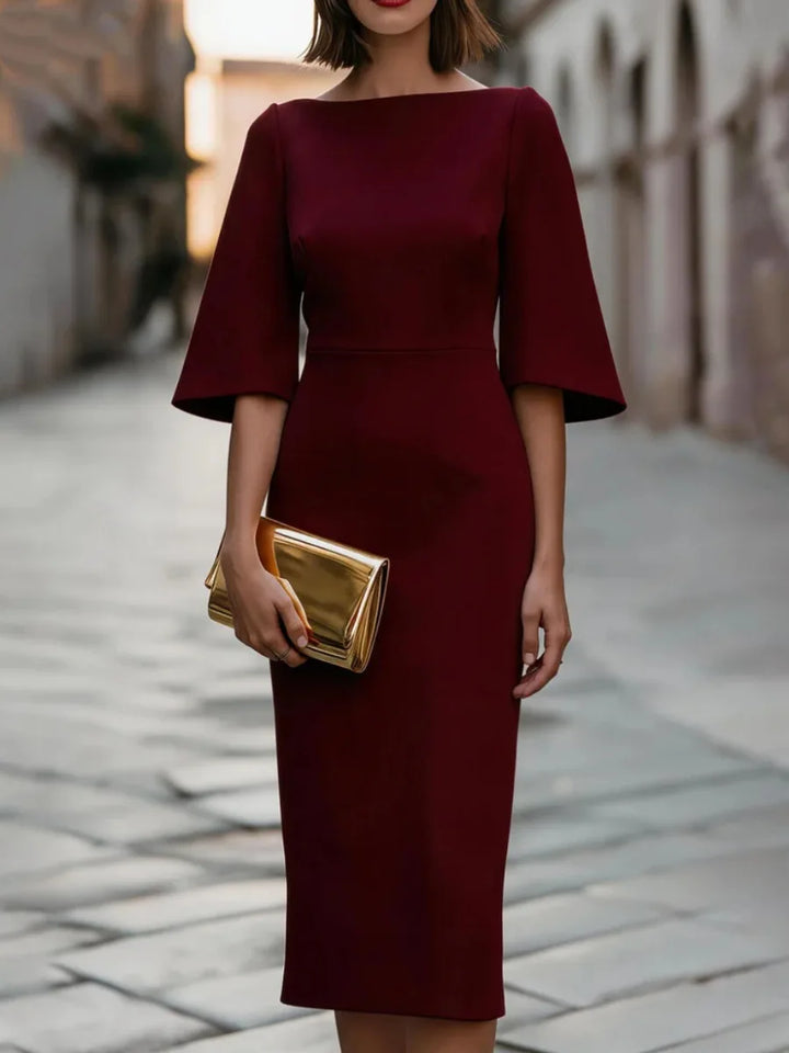 Linda Bell Sleeve Midi Dress