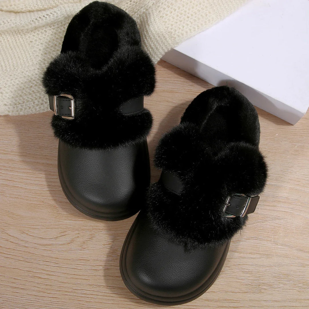 Maia Platform Fur Clog