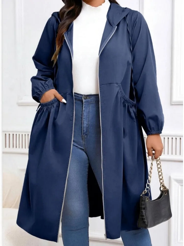 Marielena Drawstring Hood Coat