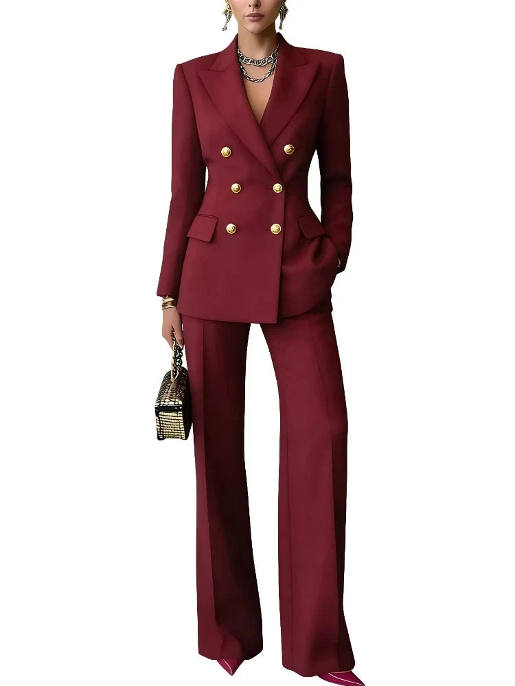 Solene Double Breasted Pantsuit