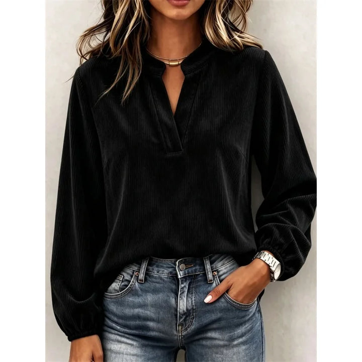 Josephine Notched Neck Blouse
