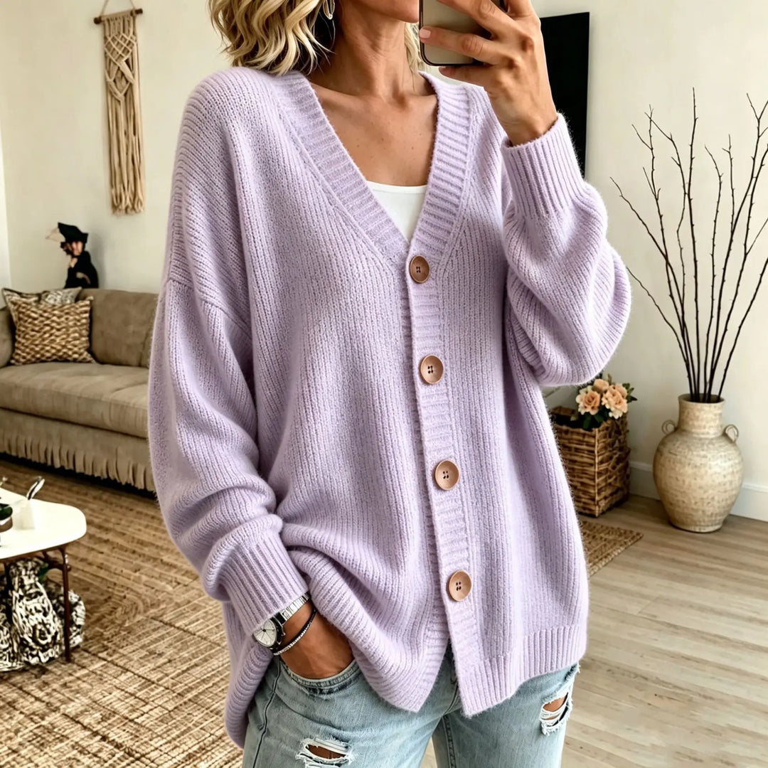 Adalyn Ribbed Trim Sweater