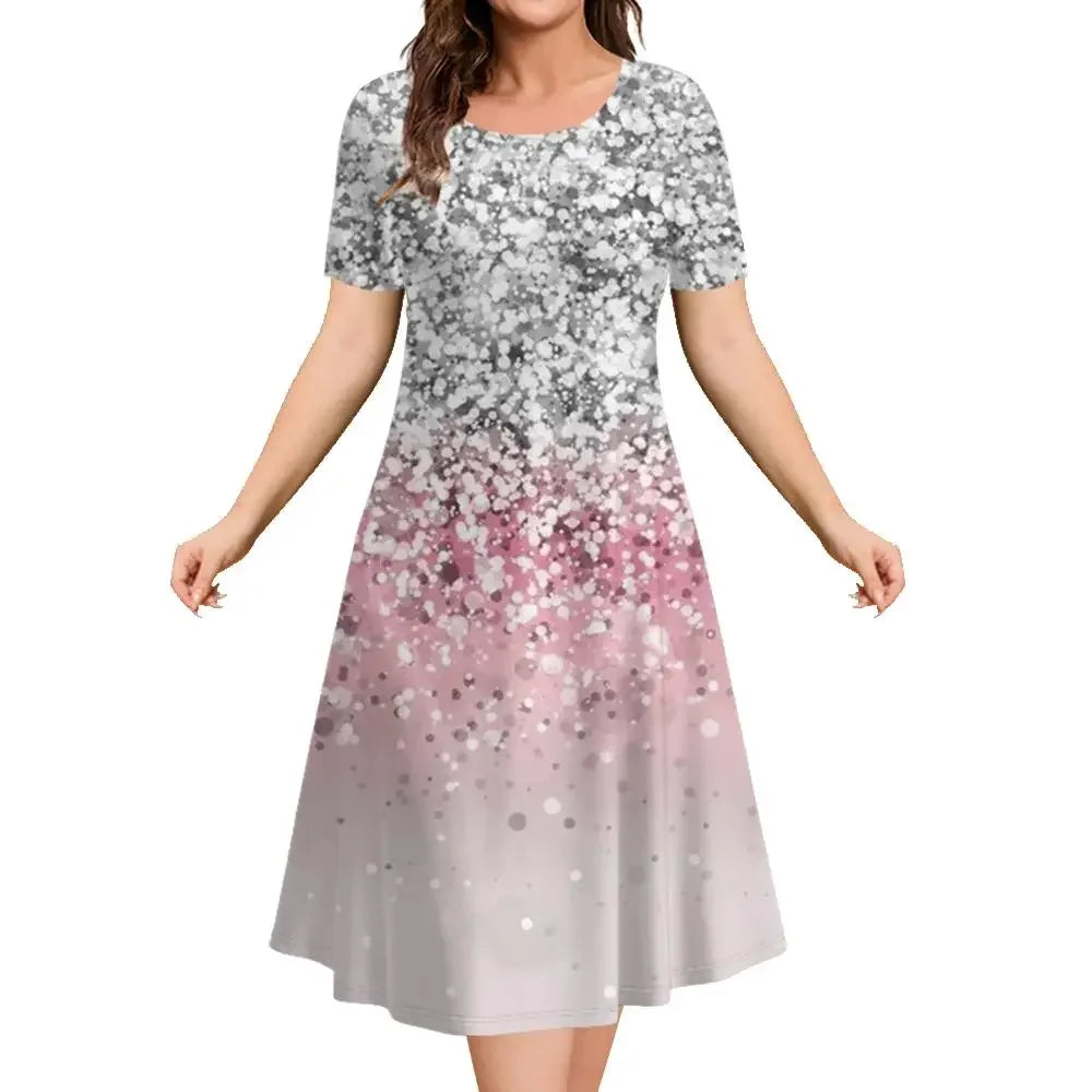 Penelope Printed A Line Midi Dress