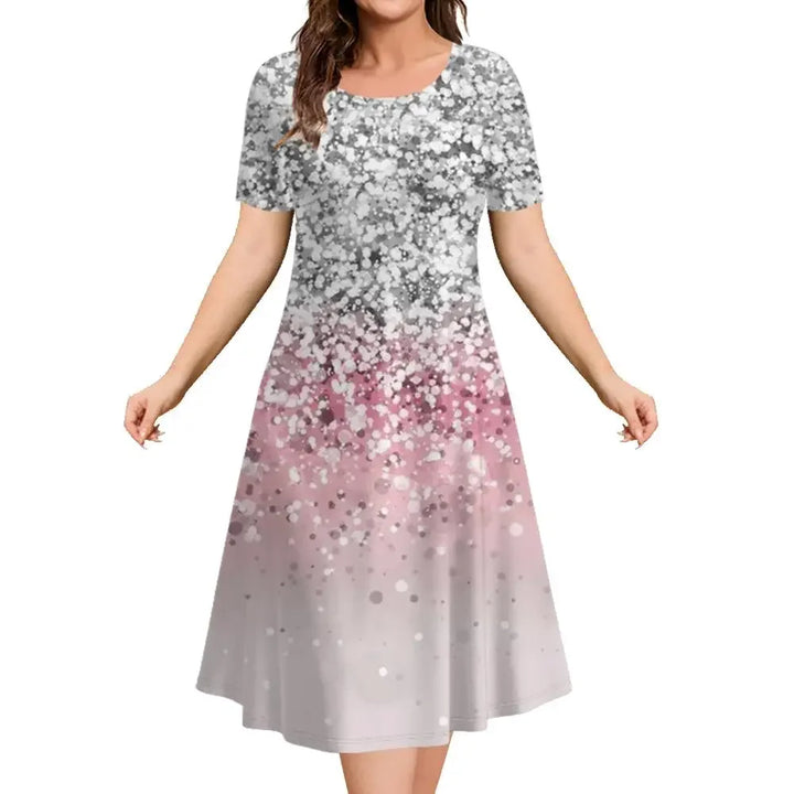 Penelope Printed A Line Midi Dress