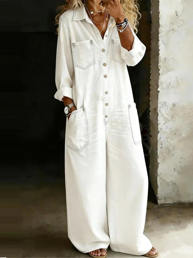 Winona Button Front Jumpsuit