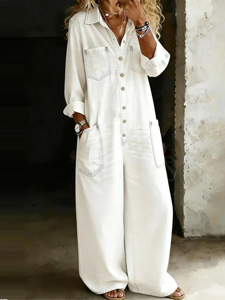 Winona Button Front Jumpsuit