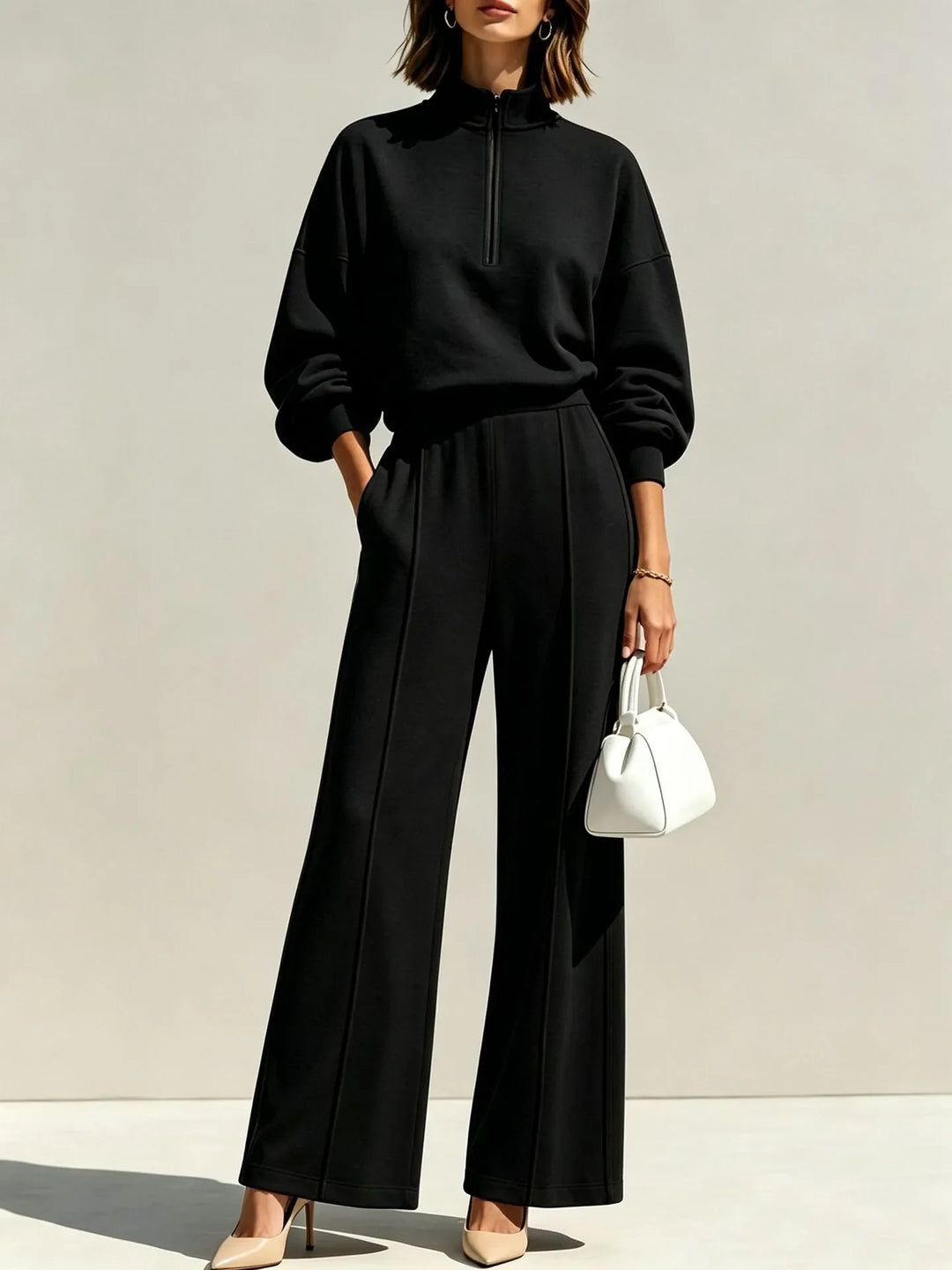 Marigold Quarter Zip Travel Set