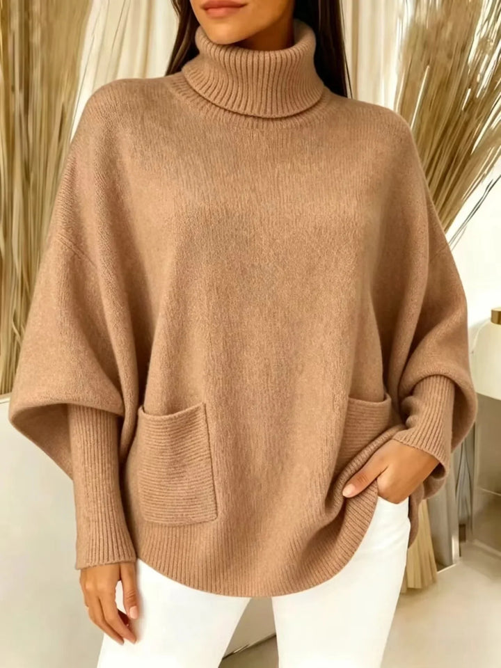 Simone Turtleneck Batwing Sweater