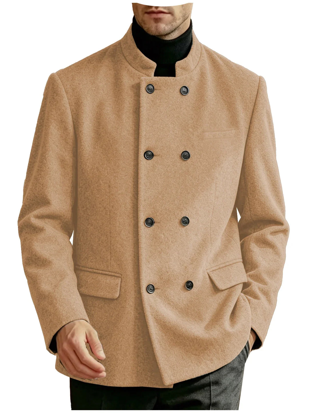 Dawson Mandarin Collar Coat