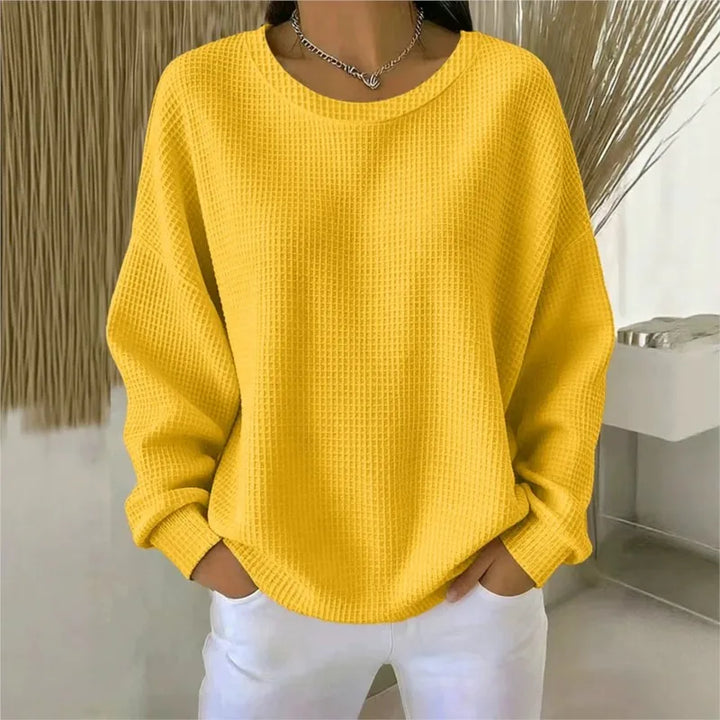 Marigold Waffle Knit Top