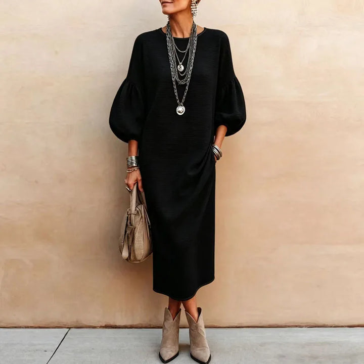 Odile Lantern Sleeve Maxi Dress