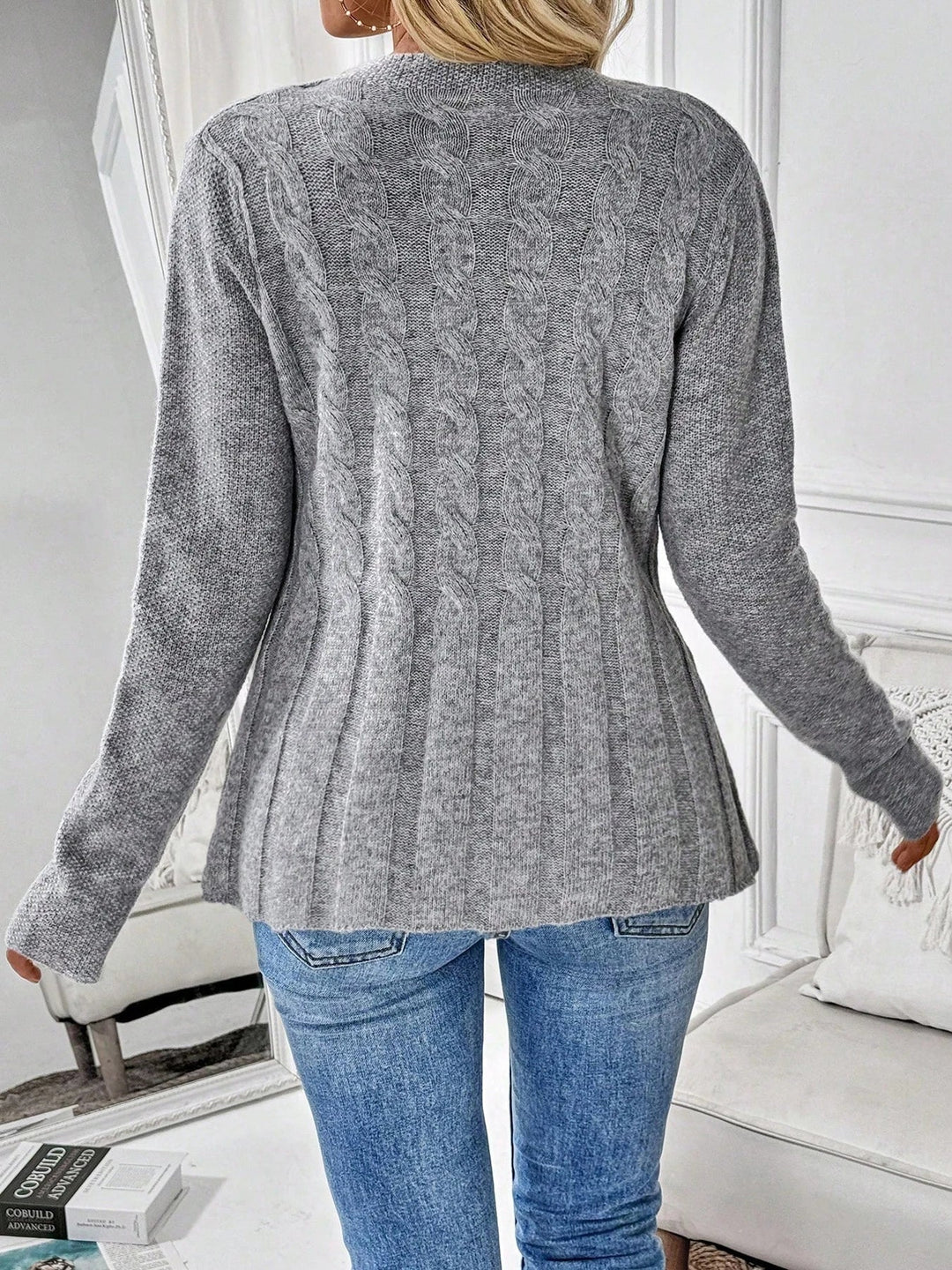 Genevra Cable Knit Cardigan