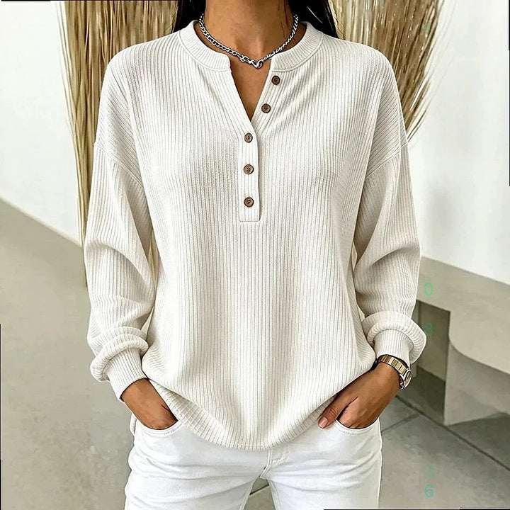 Sabrina Button Placket Henley