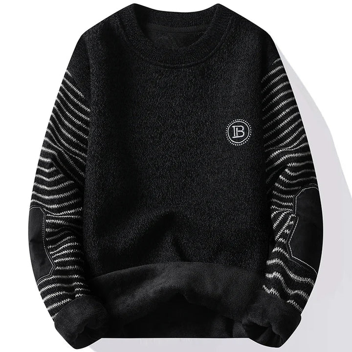 Finnian Striped Sleeve Pullover