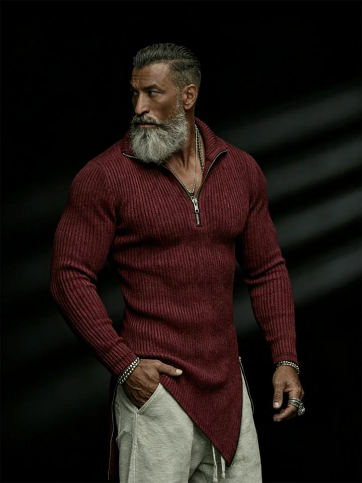 Douglas Quater Zip Knit Sweater