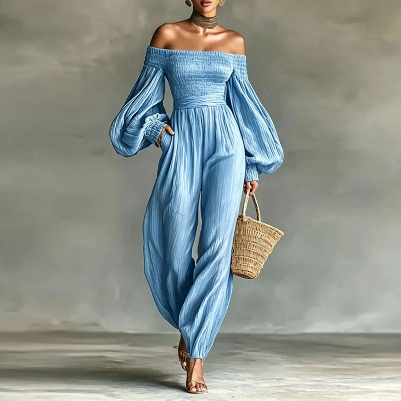 Elara Off Shoulder Jumpsuit