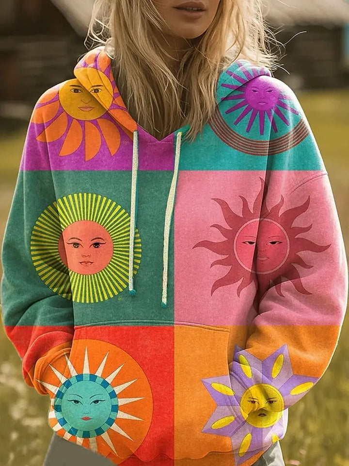 Marigold Bohemian Print Hoodie