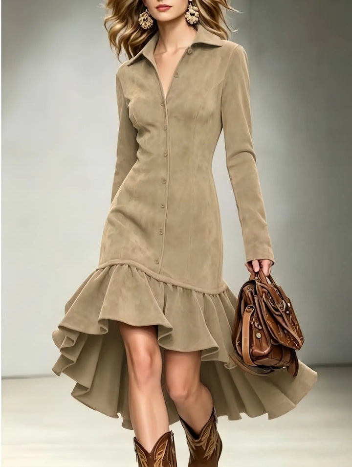 Palmetta Faux Suede Dress