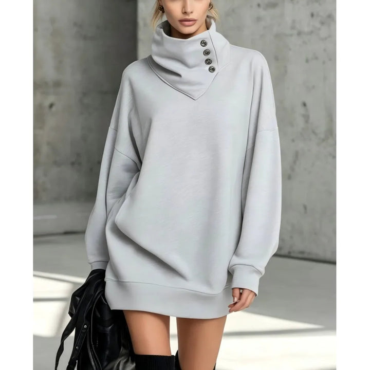 Juniper Button Sweatshirt Dress