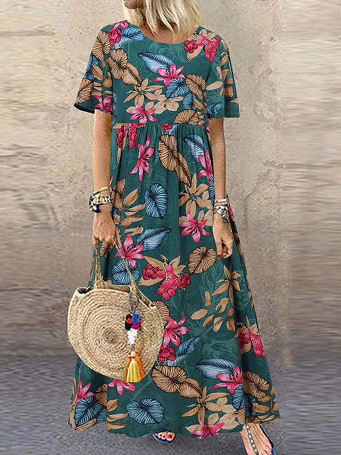 Danica Vintage Floral Maxi Dress