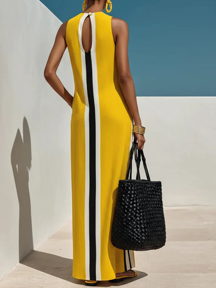 Camille Striped Pocket Maxi Dress