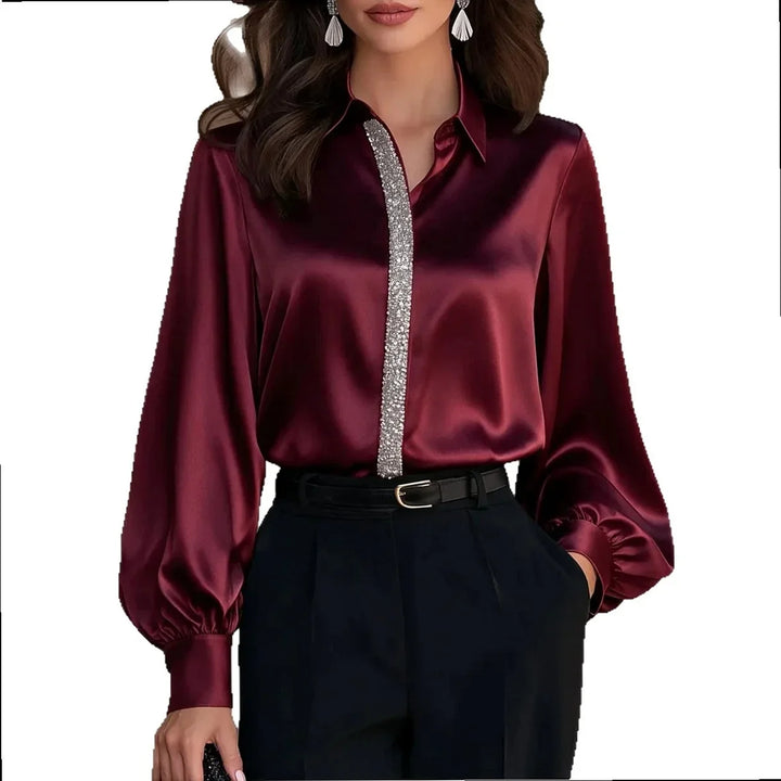 Celine Lantern Sleeve Blouse