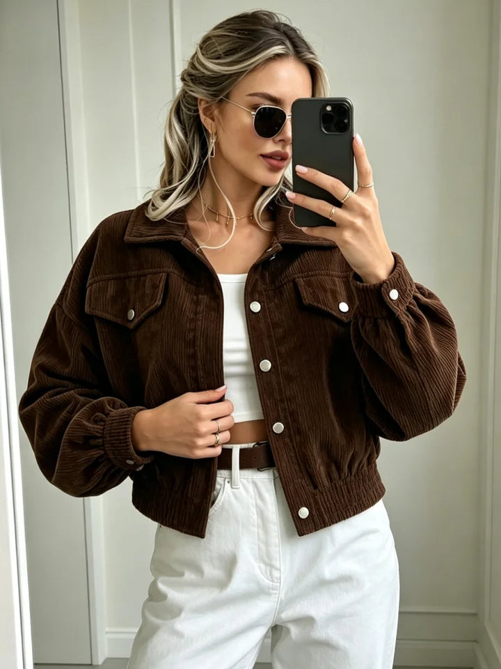 Isadora Corduroy Crop Jacket