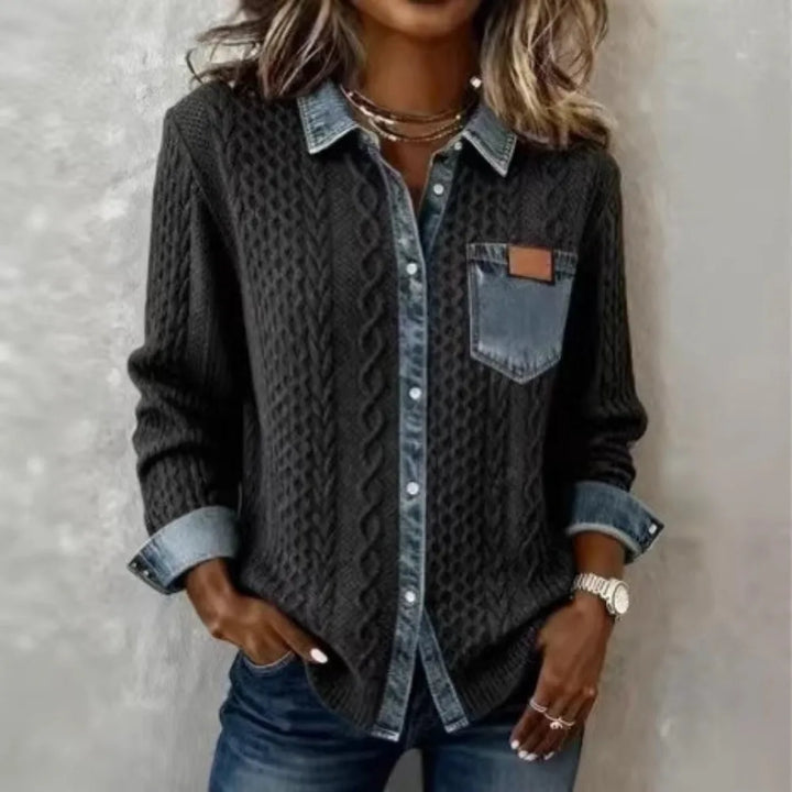 Sabine Cable Knit Overshirt