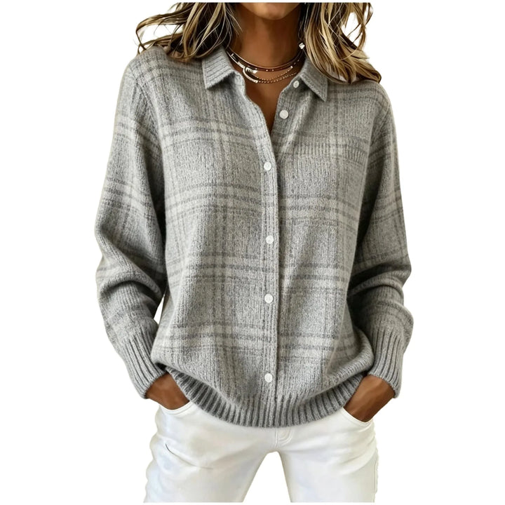 Harlow Plaid Button Cardigan