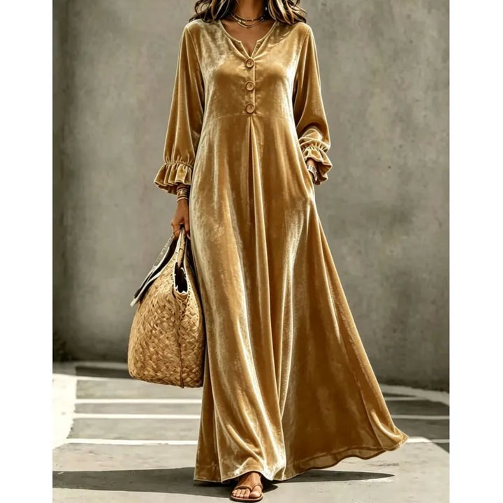 Celandine Velvet Maxi Dress