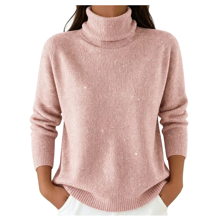 Isolde Turtleneck Shimmer Sweater