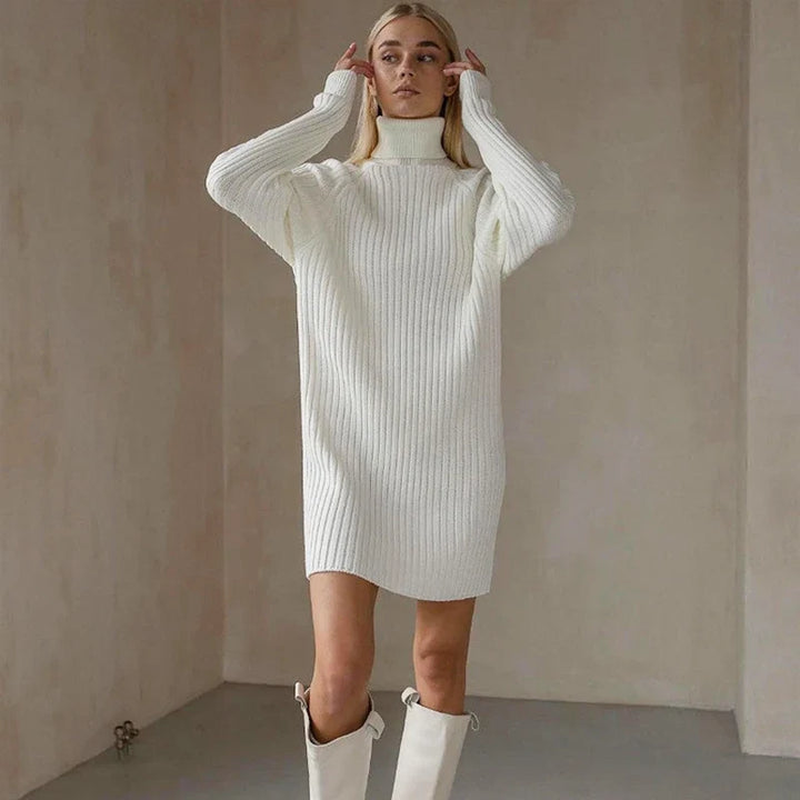 Laurel High Neck Sweater Dress