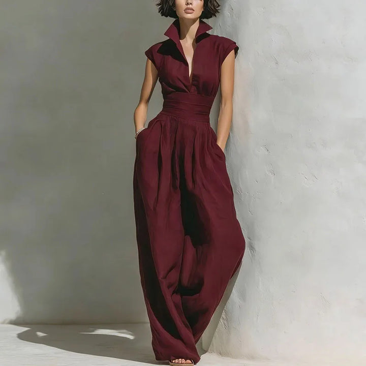 Indigo Comfortable Wide Leg Jumpsuit
