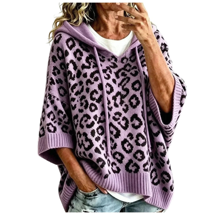 Alba Drawstring Leopard Hoodie