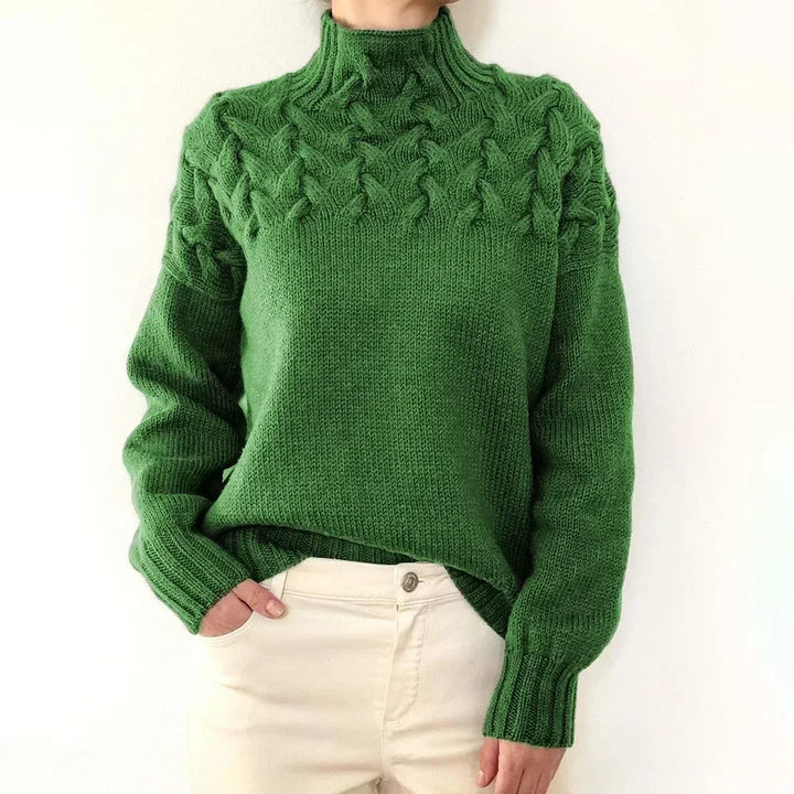 Wilhelmina Cable Knit Turtleneck