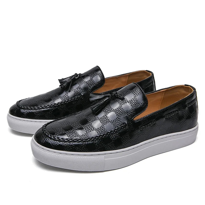Thaddeus Leather Tassel Loafers