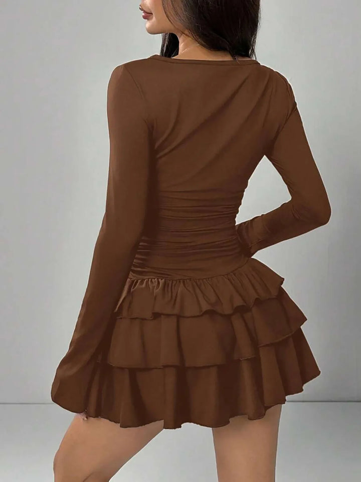 Adalyn Ruched Waist Mini Dress