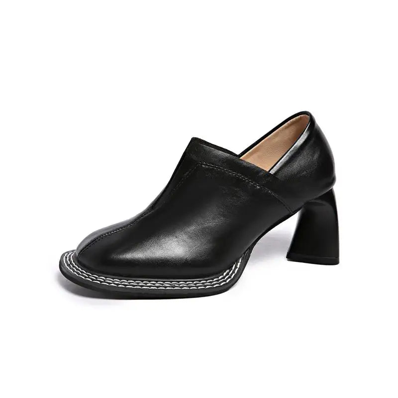 Marisol Contrast Stitch Loafers