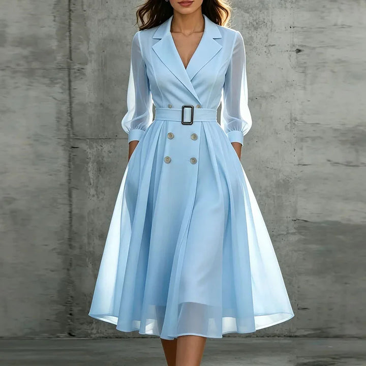 Sabine Double Breasted Midi Dress