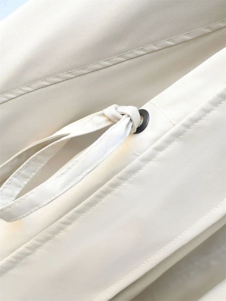 Marisette Contrast Collar Trench