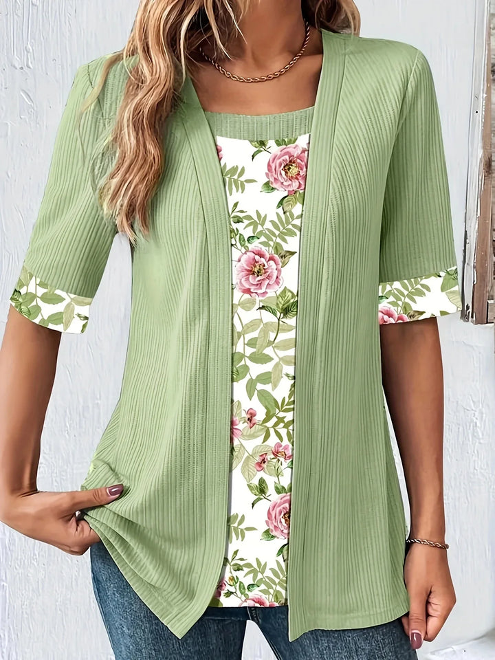 Melody Casual Floral Two-Piece Set