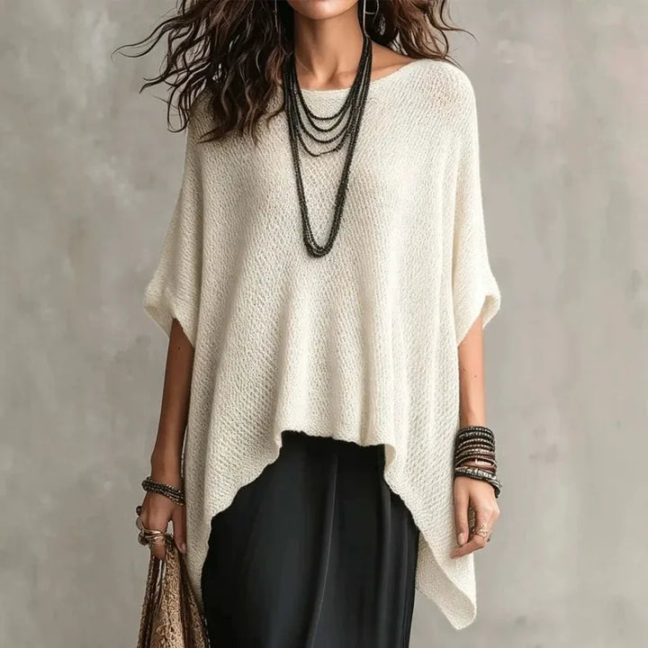 Phoebe Batwing Sleeve Knitted Blouse