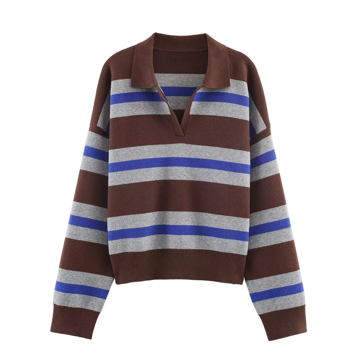 Imogen Johnny Collar Polo Sweater