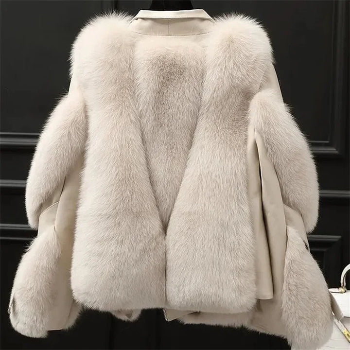 Fontaine Faux Fur Moto Jacket