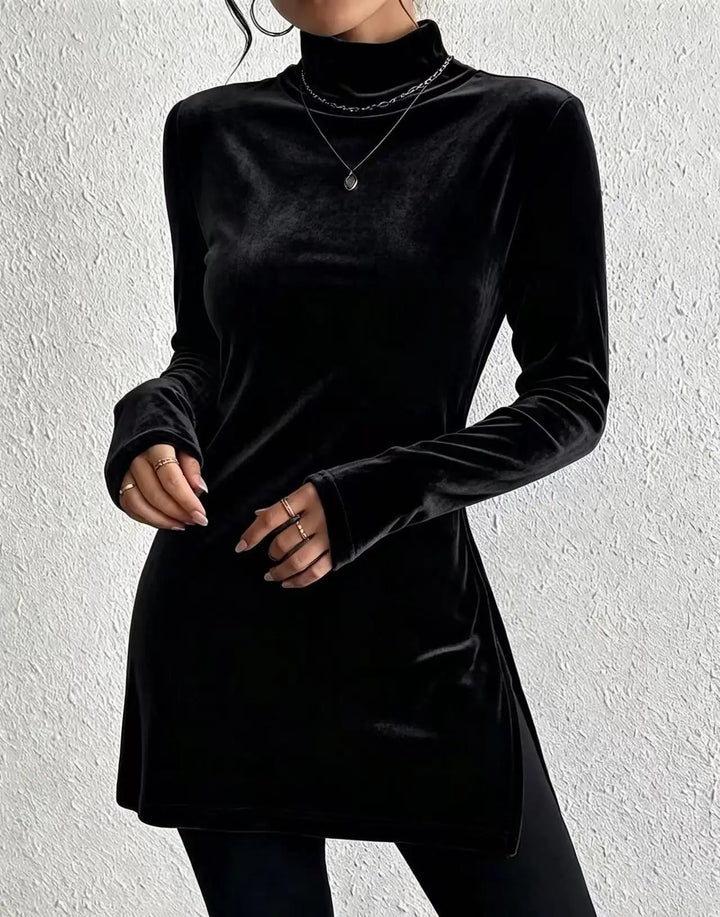 Elsbeth Mock Turtleneck Top