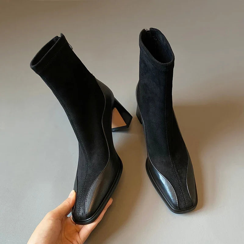 Rowena Square Toe Boots