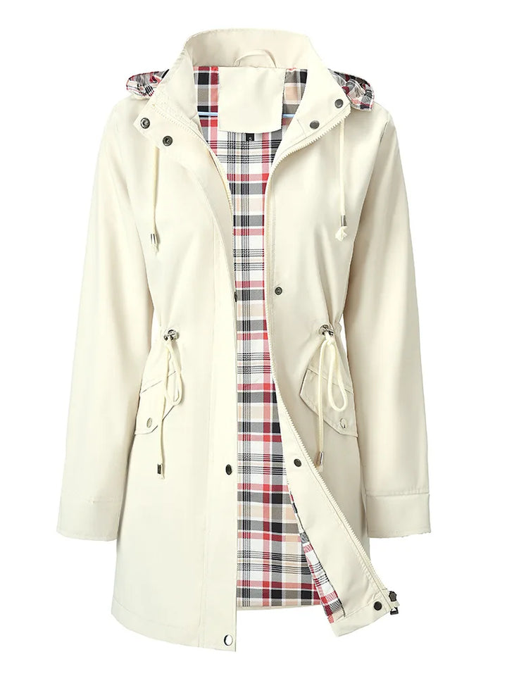Antonia Drawstring Waist Rain Jacket